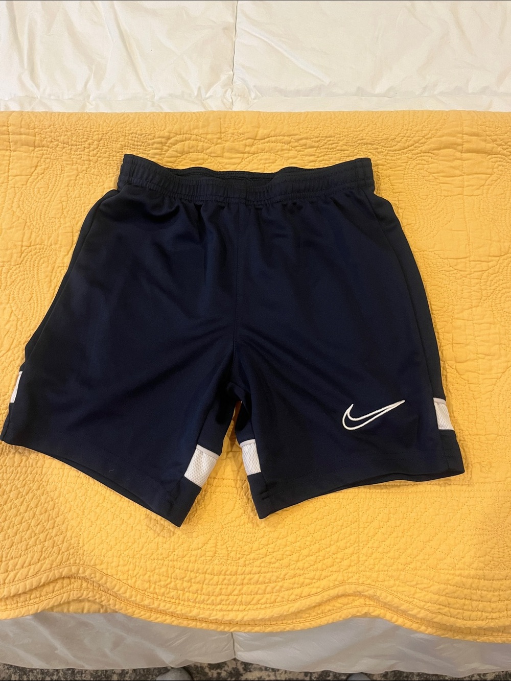 Nike Navy and White Boys' Athletic Shorts
